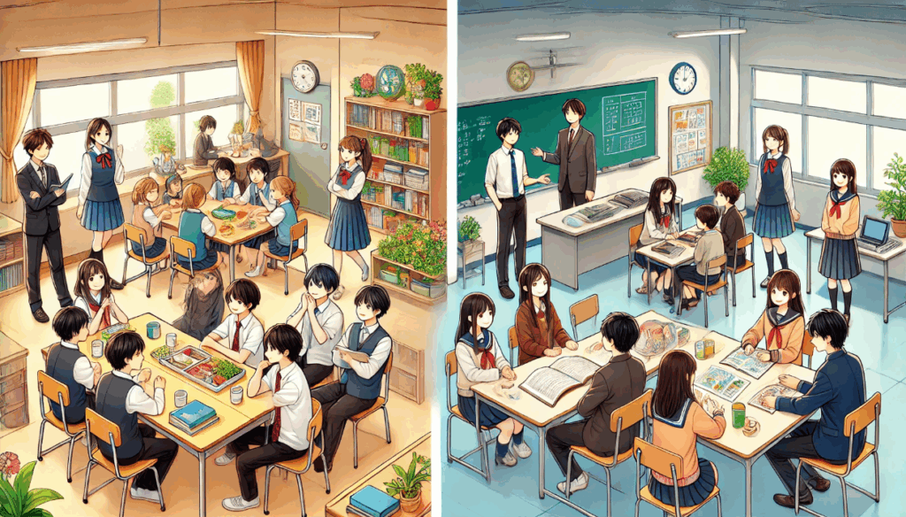 中学生と高校で異なるアプローチ