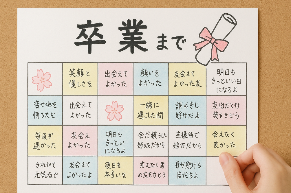 卒業カレンダーの一言メッセージの基本と魅力