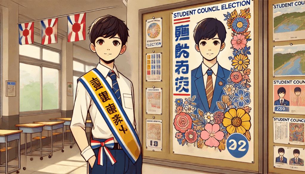 生徒会のポスターとの統一感を出す方法