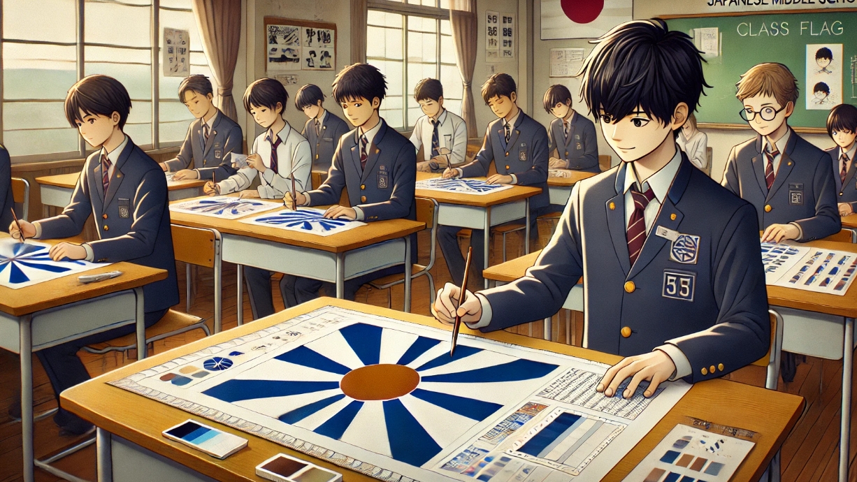 学級旗のデザインで中学生らしくかっこよくするための基本