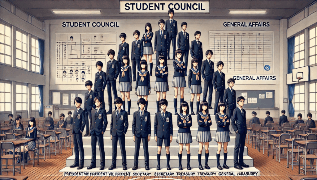 生徒会の役職一覧と組織図