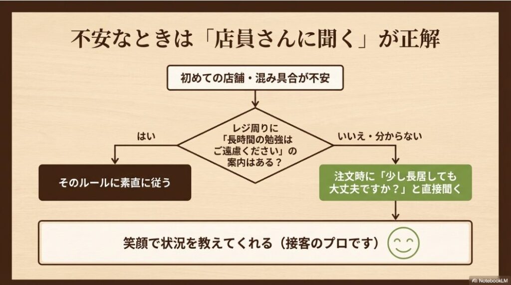 スタバで勉強できるか不安なときは店員さんに聞くのが正解