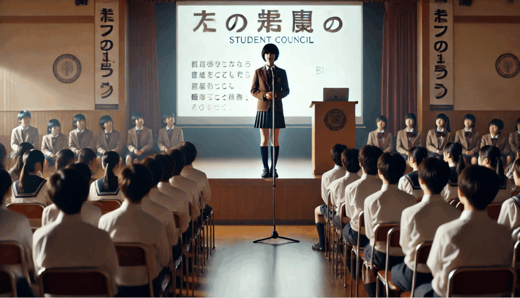 中学校の生徒会スローガンの四字熟語例と意味の分類