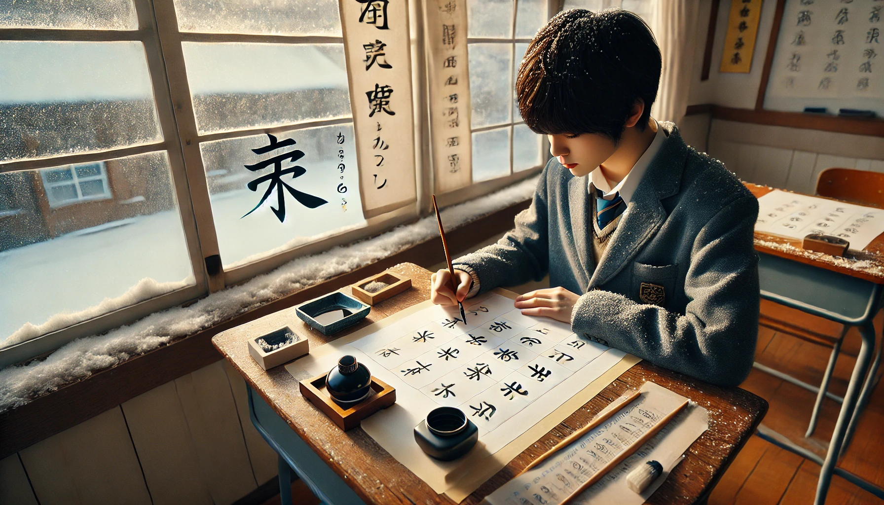 中学生の書き初めで四字熟語の書きやすい簡単な文字の選び方