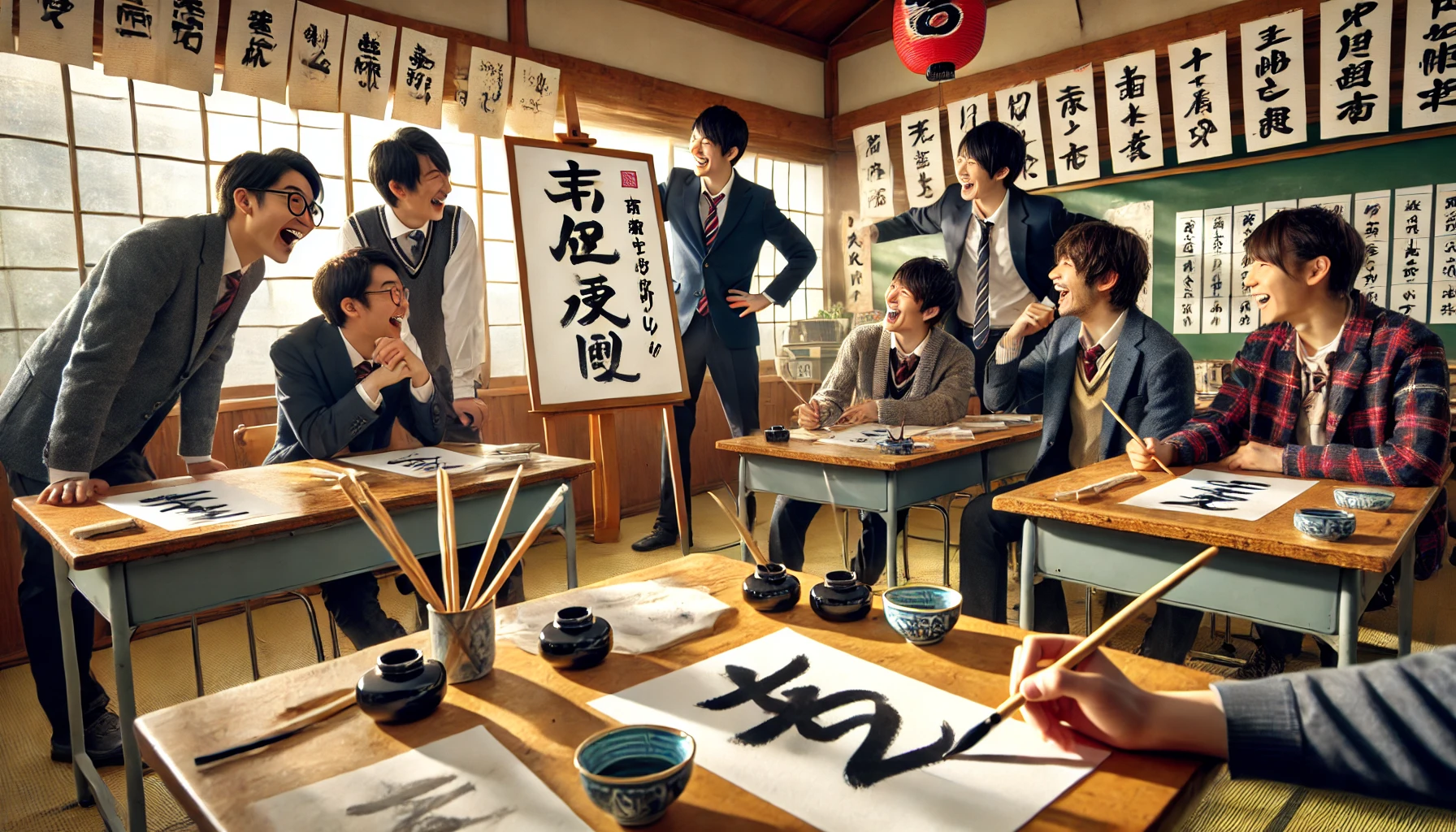 書き初めの四字熟語で面白いネタは選び方が重要