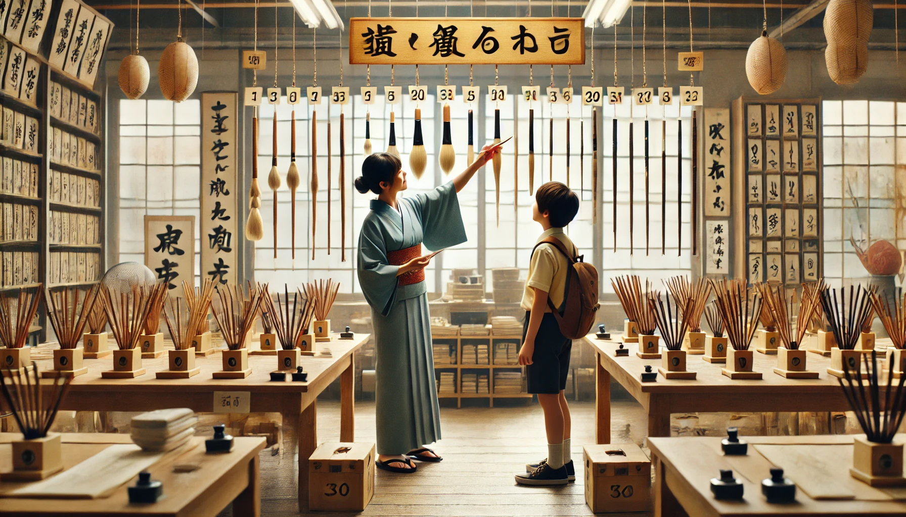 書き初めの筆は中学生は何号にすべき?失敗しない選び方