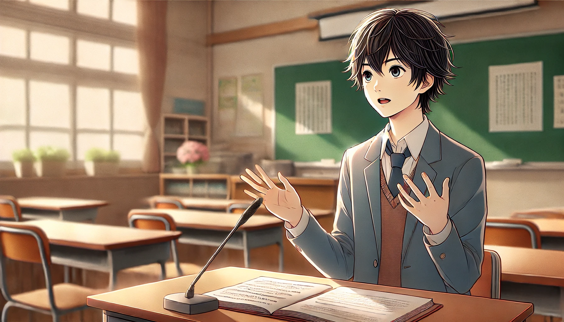 決意表明の中学生の例文で生徒会スピーチ応用術