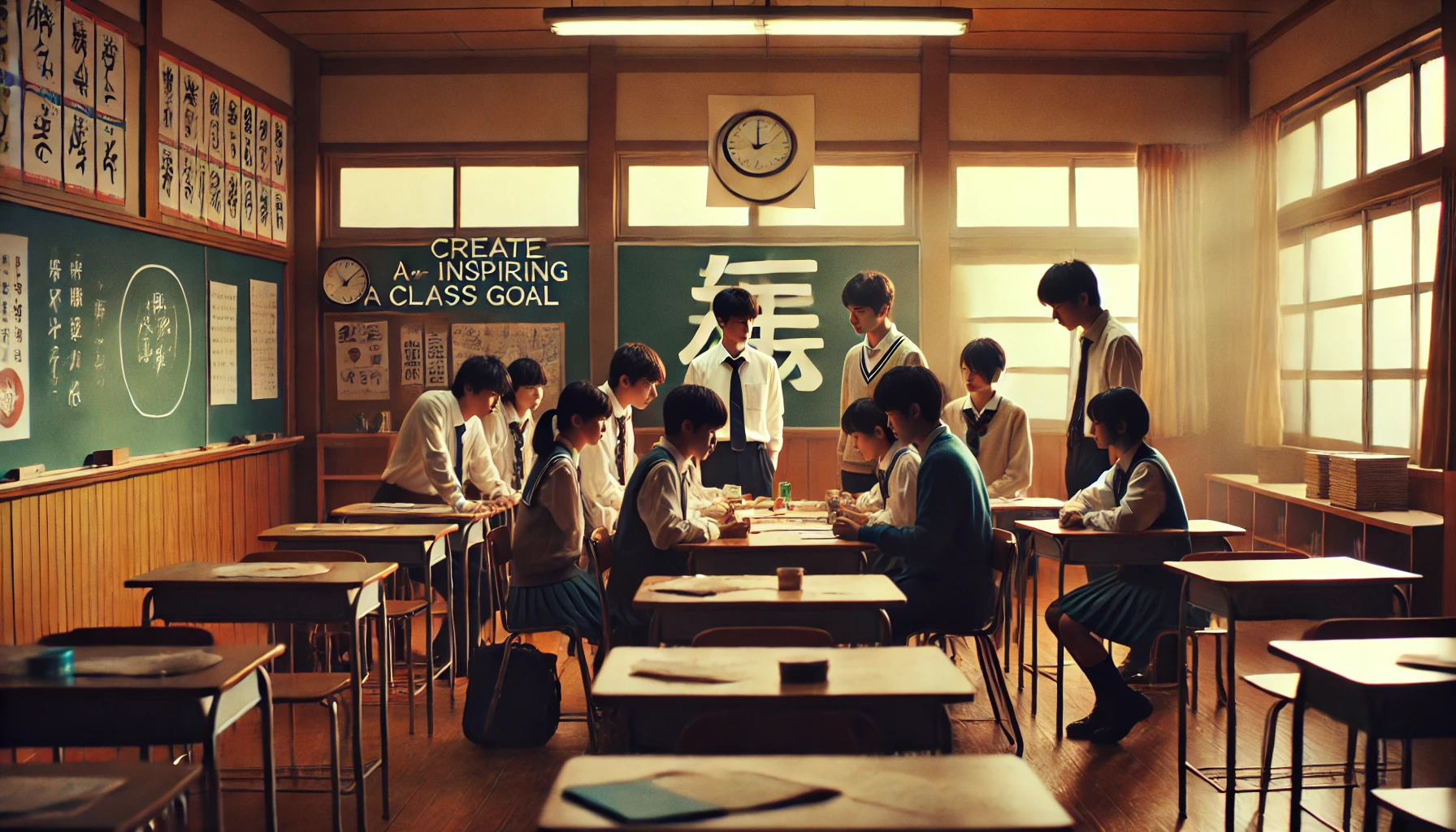 生徒会のスローガンで漢字一文字で作るかっこいい目標案