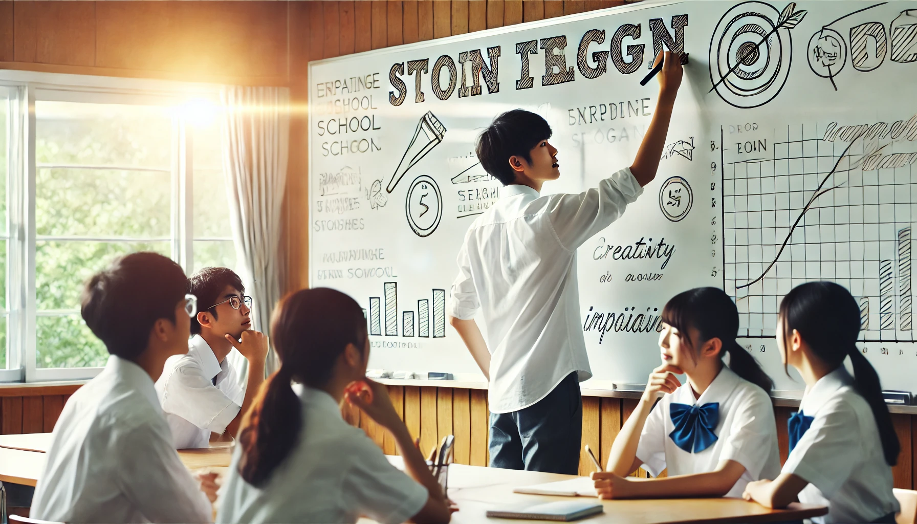 生徒会スローガンのサブタイトルのかっこいい表現作成術