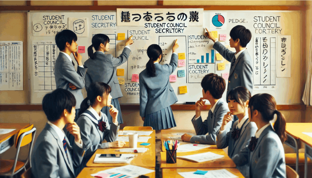 生徒会書記の公約例と目標設定