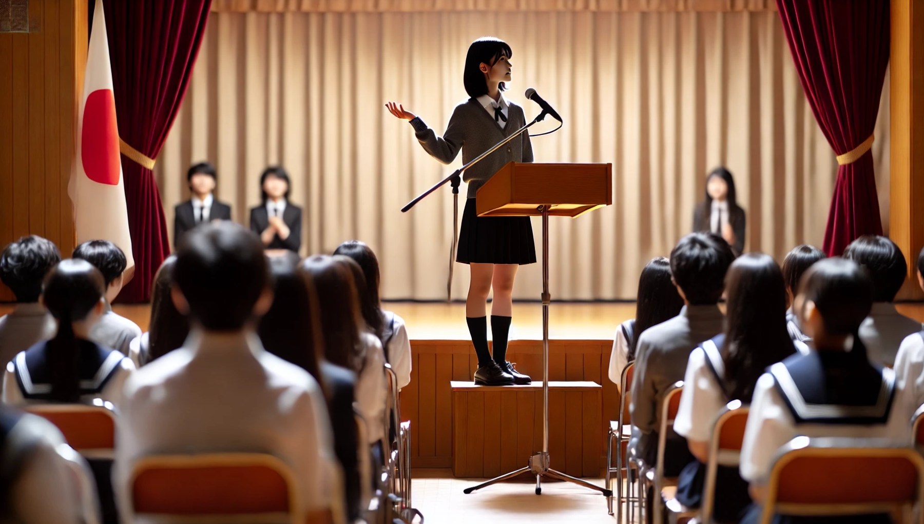 立志式で決意の言葉を伝える技術