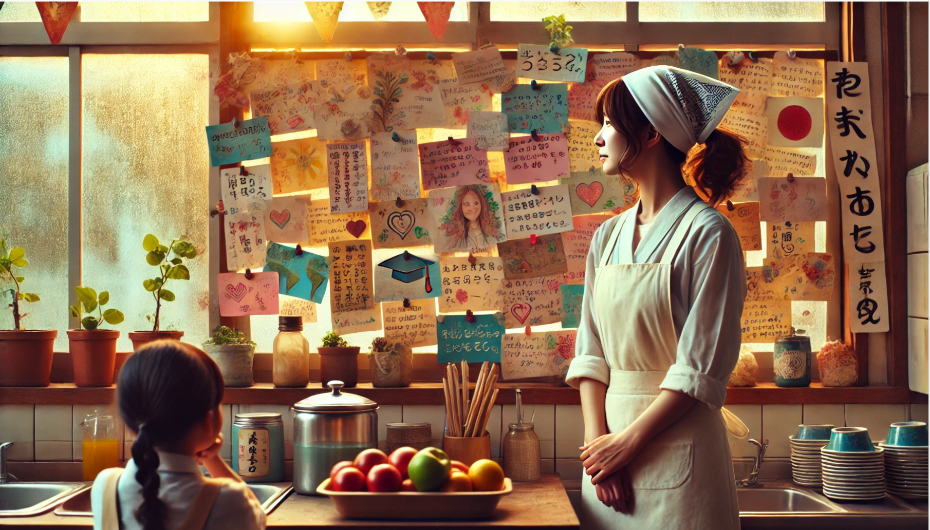 給食室の調理員からの卒業メッセージで泣ける掲示板とカード案