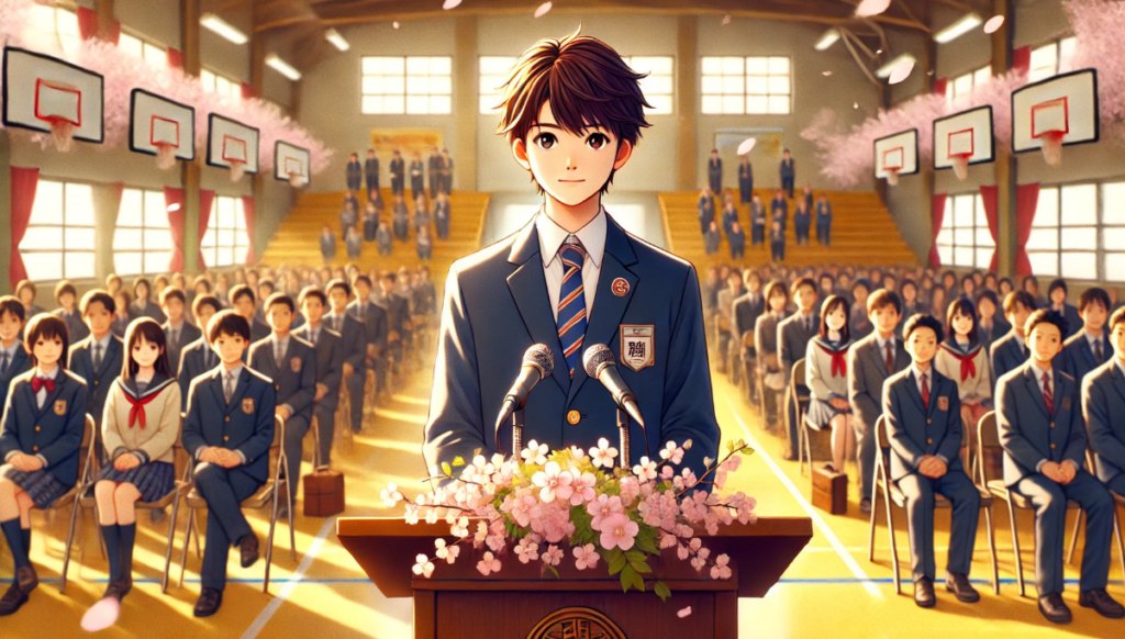 高校の入学式で生徒会長の挨拶に使える例文