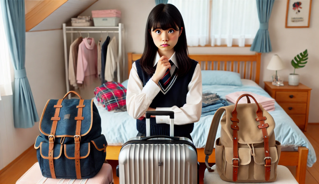 キャリーケースが恥ずかしいと女子中学生が不安に思う理由