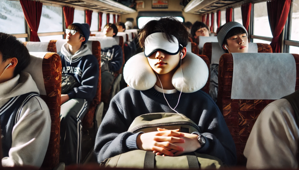 バス移動を快適にする酔い止めと安眠アイテム