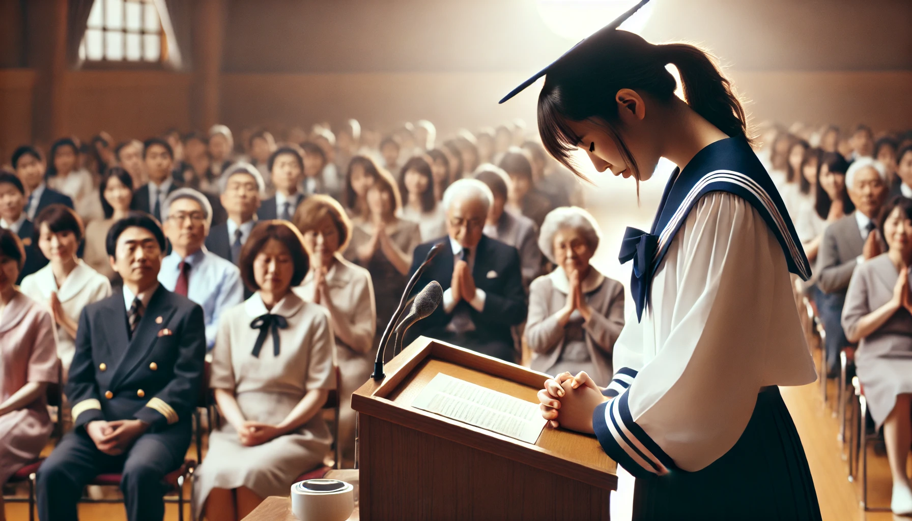 仲間・家族・教員への感謝を入れる順序