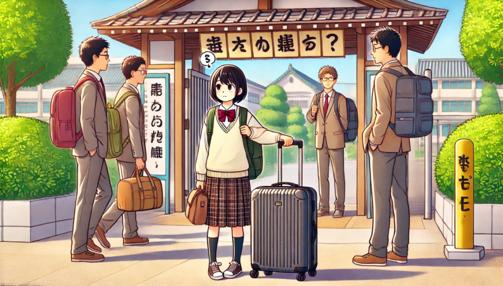 修学旅行のキャリーケース大きすぎたので恥ずかしい時の策