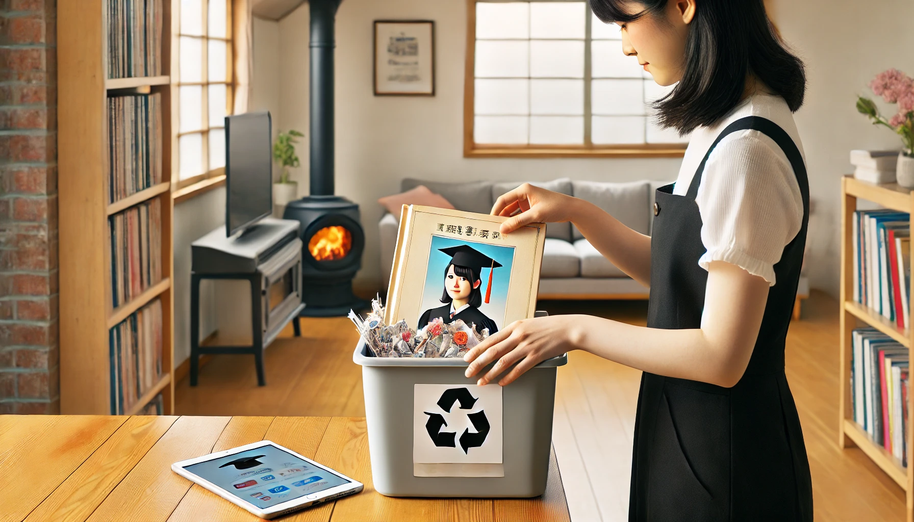 卒業アルバムを捨てる具体的な方法