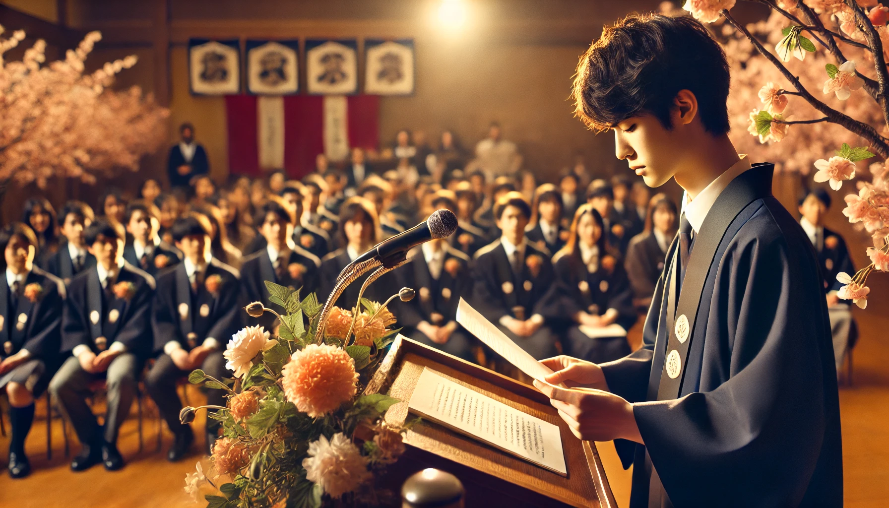 卒業式の答辞の例文で専門学校生の感動を呼ぶ書き方と構成