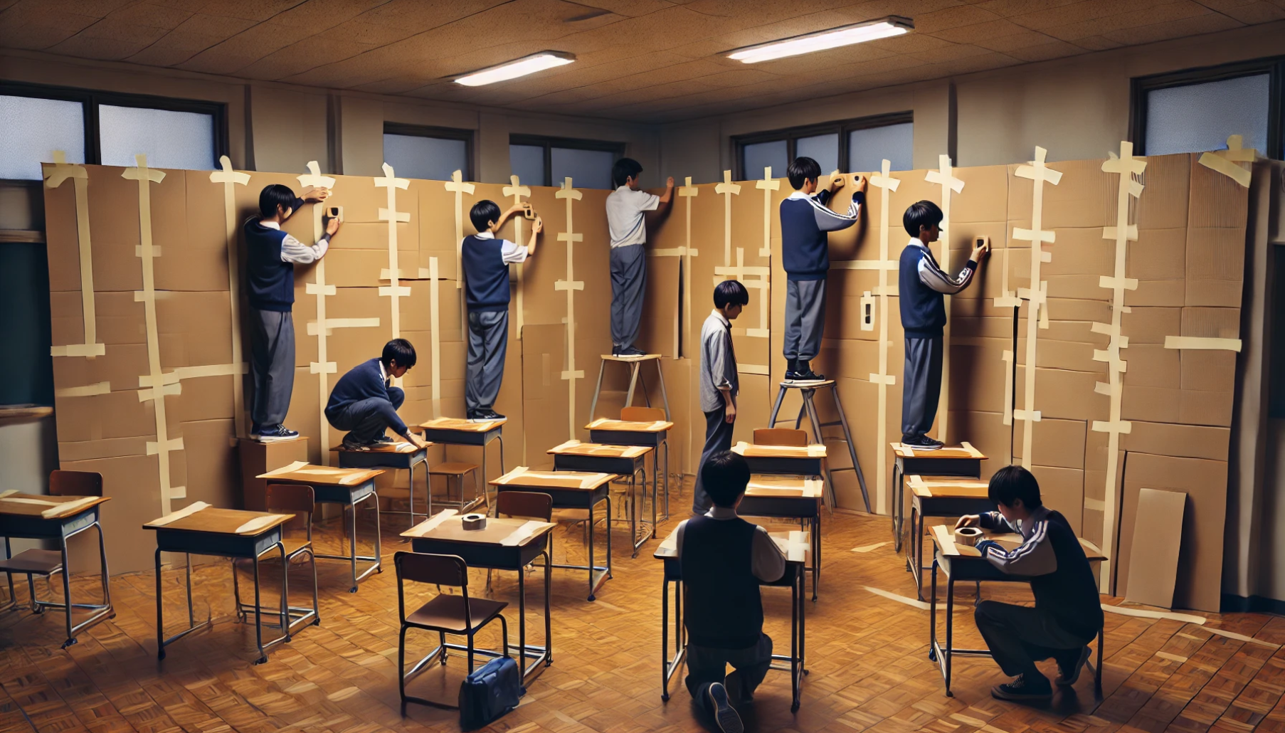 壁が倒れない工夫と固定術