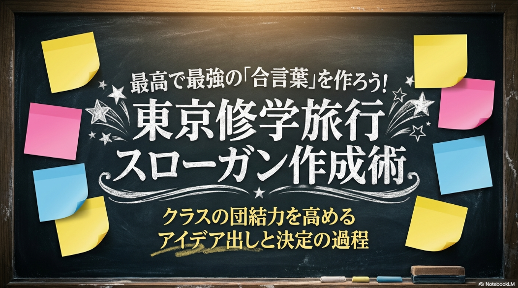 東京修学旅行のスローガン作成術！最高で最強の合言葉を作ろう