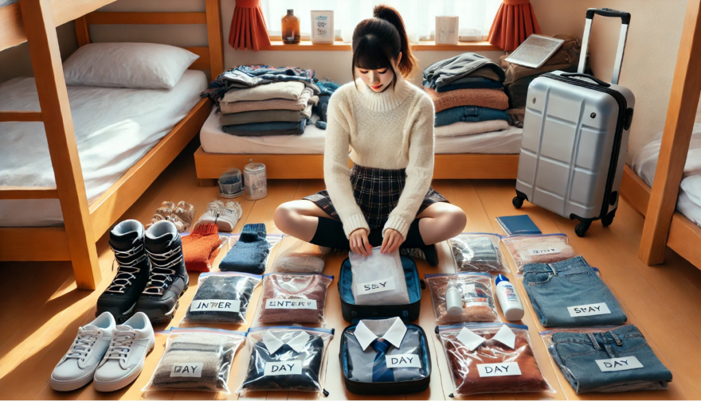 高校生の修学旅行のスキーの持ち物をパッキングするコツ