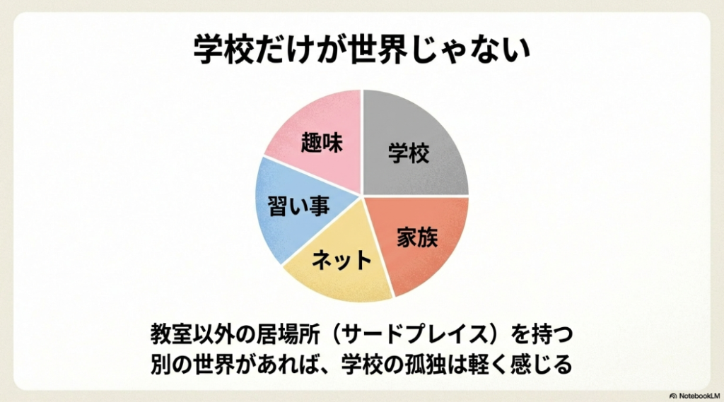 学校だけが世界じゃない。趣味や習い事など教室以外の居場所（サードプレイス）を持つ