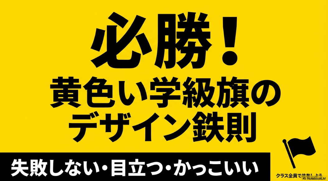 黄色い学級旗で失敗しないためのおしゃれで目立つデザイン鉄則