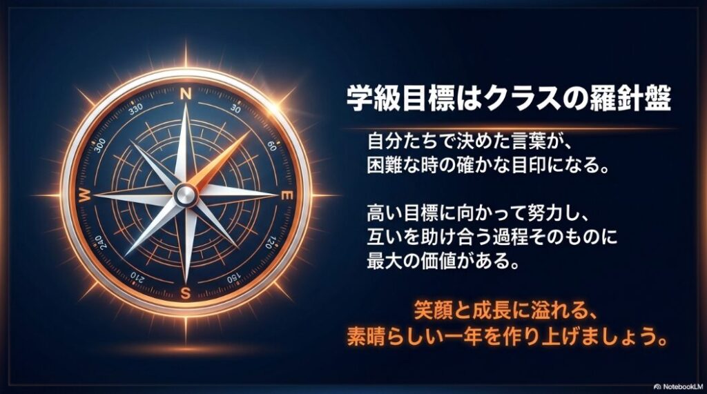 学級目標はクラスの羅針盤