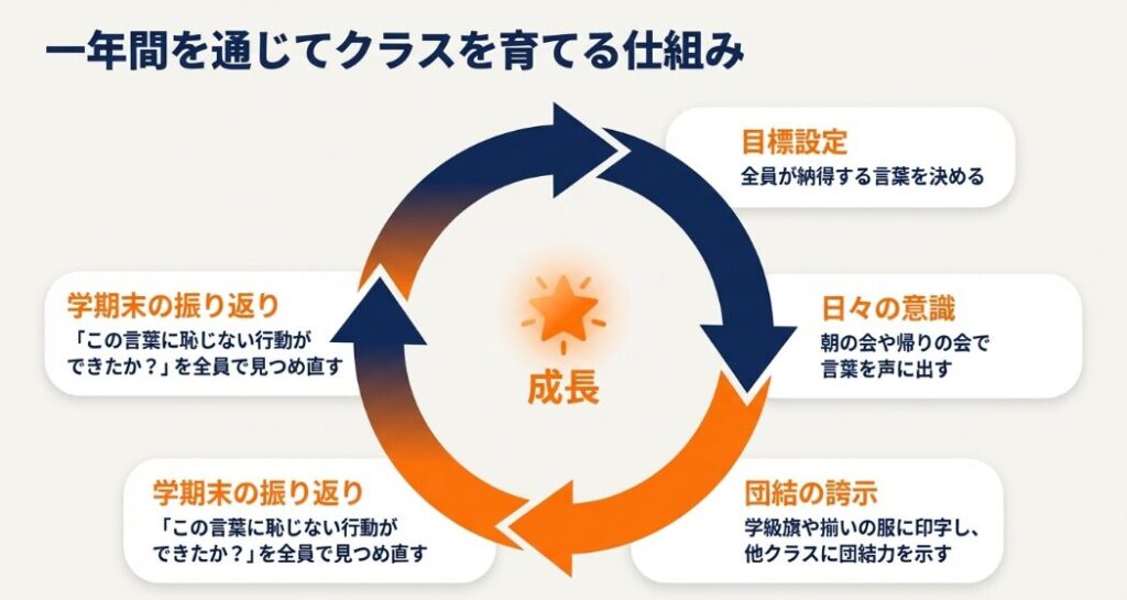 一年間を通じてクラスを育てる仕組み