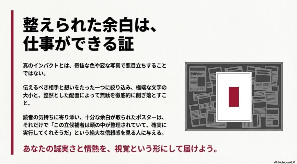 整えられた余白は、仕事ができる証