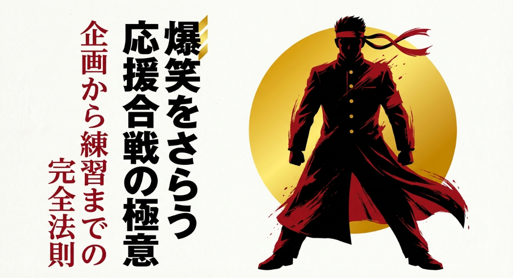 応援合戦の極意と企画から練習までの完全法則のタイトルスライド