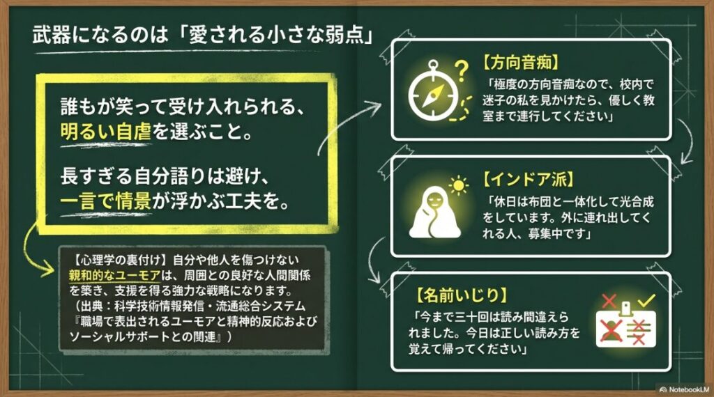 方向音痴、インドア派、名前いじりなど、武器になる愛される小さな弱点の具体例と心理学の裏付け