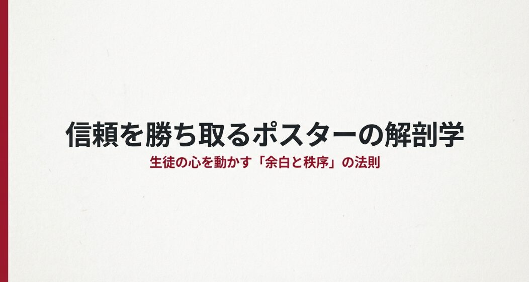信頼を勝ち取るポスターの解剖学