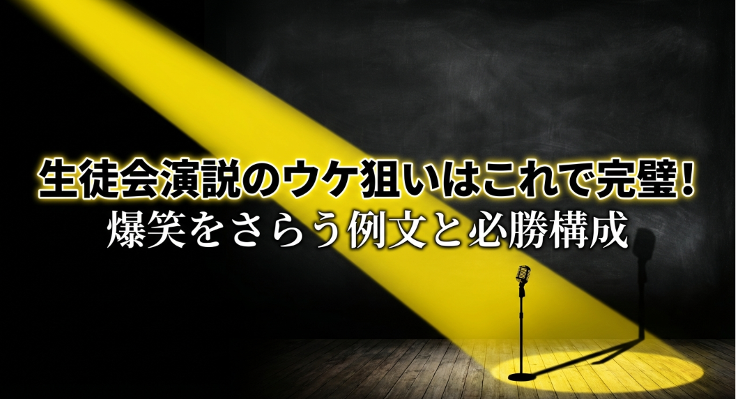 生徒会演説のウケ狙いはこれで完璧！爆笑をさらう例文と必勝構成