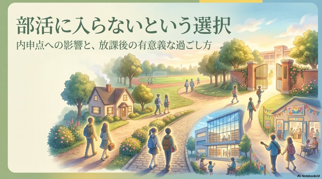 部活に入らない選択と内申点への影響・放課後の過ごし方
