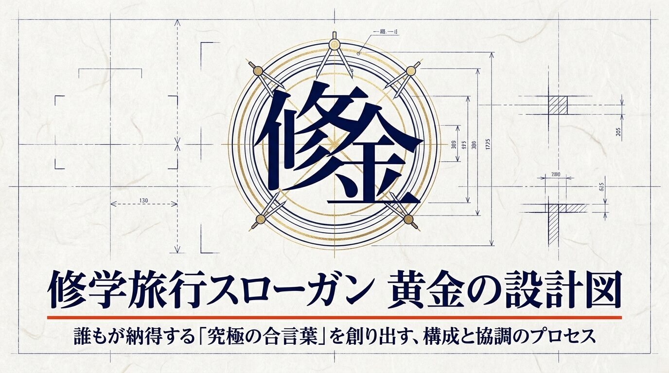 誰もが納得する究極の合言葉を創り出す、構成と協調のプロセスを解説するスライドの表紙画像